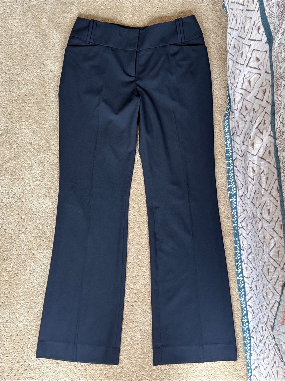 The Limited Cassidy Fit Bootcut Dress Pants, Navy Blue, Sz 12R *Altered